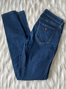 Guess Sexy Curve Women's Skinny Jeans - 28x30 Dark Wash Denim